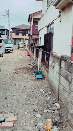 川越市宮元町のブロック撤去工事を行いました。