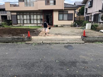 狭山市入間川のブロック撤去工事を行いました。